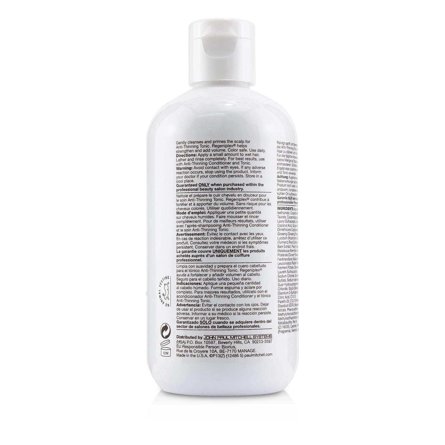 Paul Mitchell Tea Tree Scalp Care Anti-Thinning Shampoo (For Fuller, Stronger Hair) 1000ml/33.8oz 4 Paul Mitchell Tea Tree Scalp Care Anti-Thinning Shampoo (For Fuller, Stronger Hair) 1000ml/33.8oz - Image 4