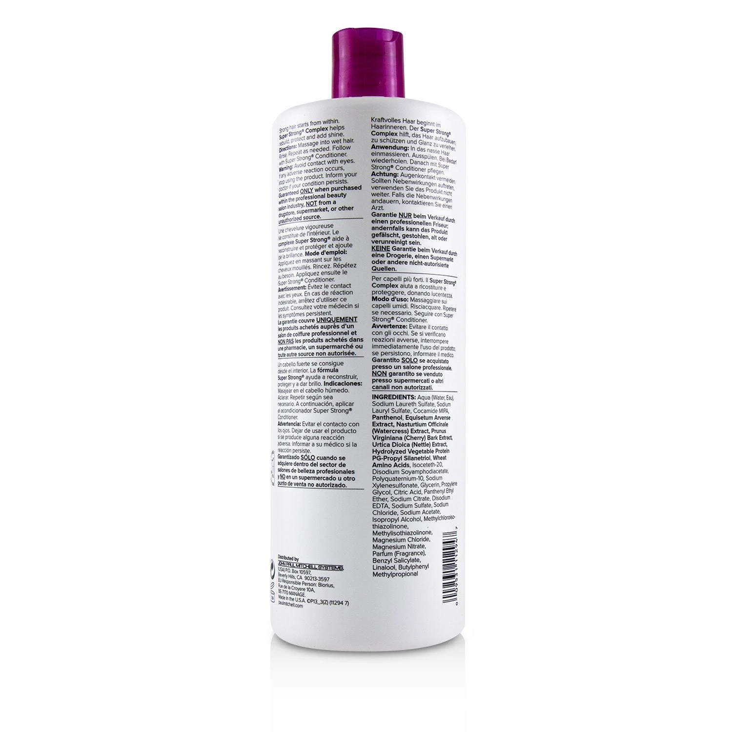 Paul Mitchell Super Strong Shampoo (Strengthens - Rebuilds) 1000ml/33.8oz 2 Paul Mitchell Super Strong Shampoo (Strengthens - Rebuilds) 1000ml/33.8oz - Image 2