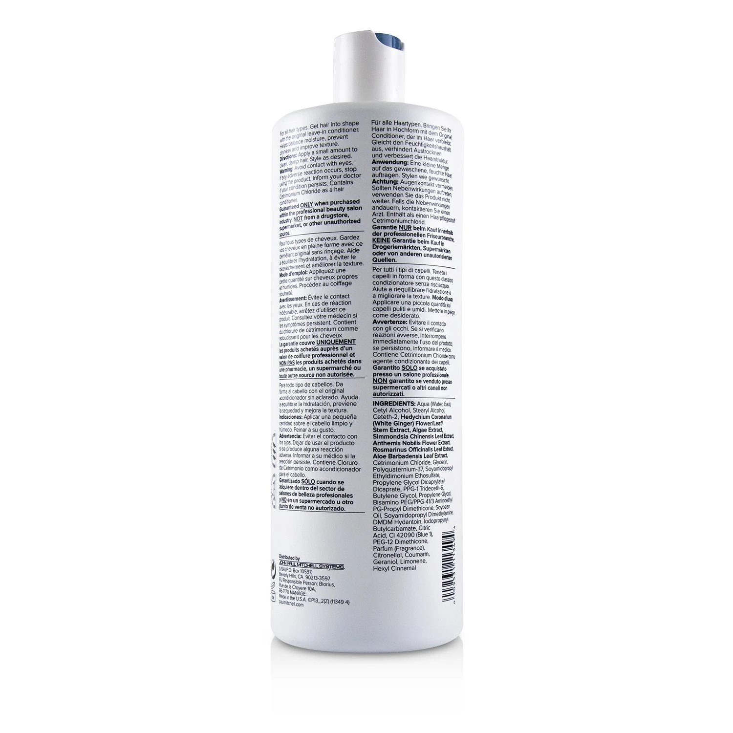Paul Mitchell The Conditioner (Original Leave-In - Balances Moisture) 1000ml/33.8oz 2 Paul Mitchell The Conditioner (Original Leave-In - Balances Moisture) 1000ml/33.8oz - Image 2