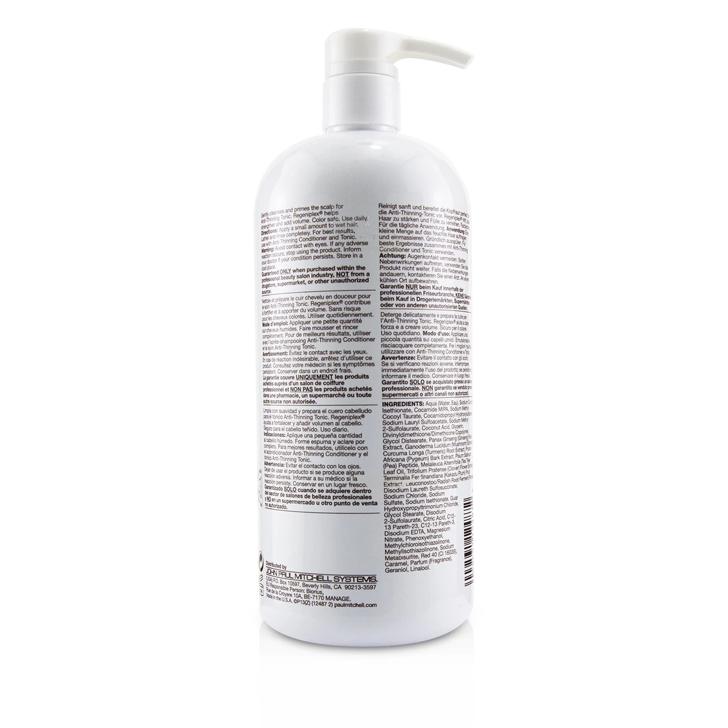 Paul Mitchell Tea Tree Scalp Care Anti-Thinning Shampoo (For Fuller, Stronger Hair) 1000ml/33.8oz 2 Paul Mitchell Tea Tree Scalp Care Anti-Thinning Shampoo (For Fuller, Stronger Hair) 1000ml/33.8oz - Image 2