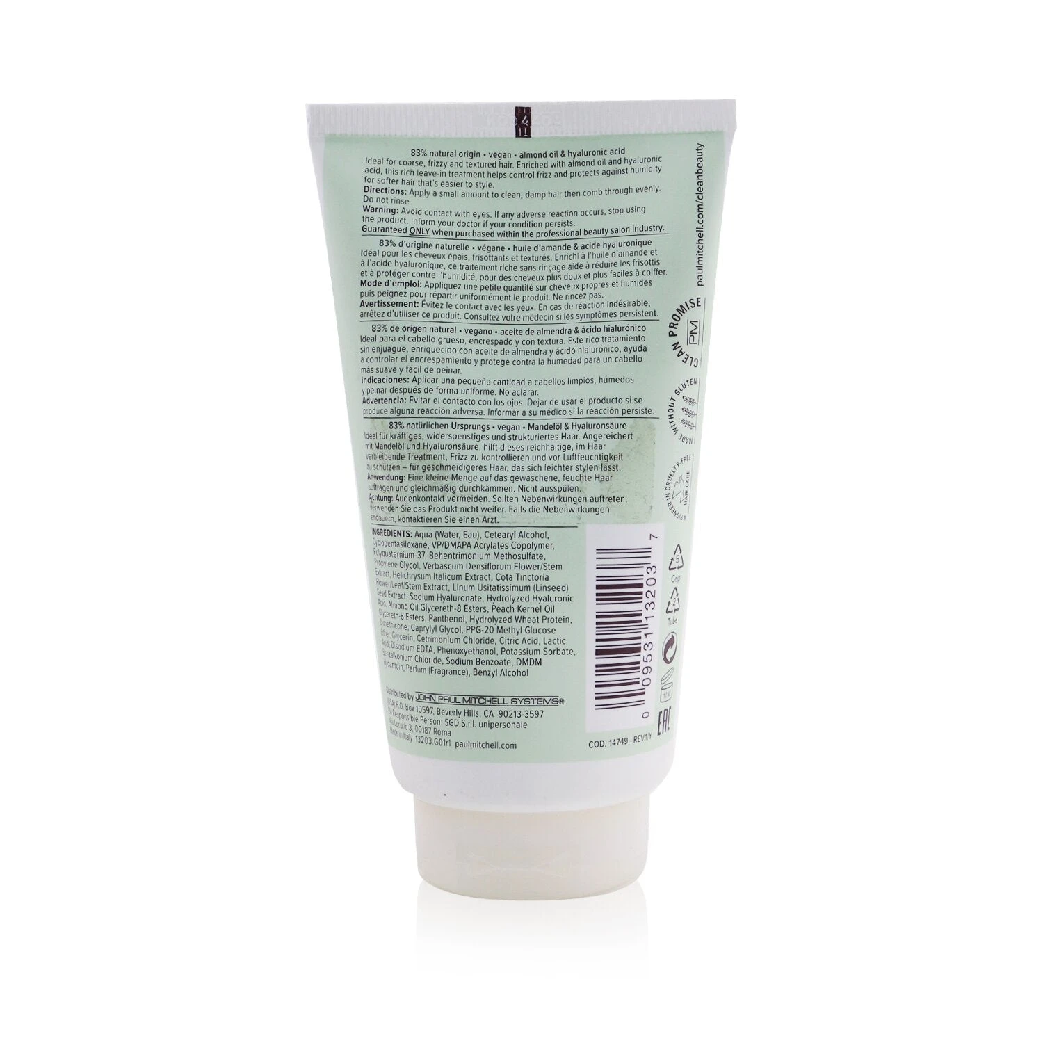 Paul Mitchell Clean Beauty Anti-Frizz Leave-In Treatment 150ml/5.1oz 3 Paul Mitchell Clean Beauty Anti-Frizz Leave-In Treatment 150ml/5.1oz - Image 3