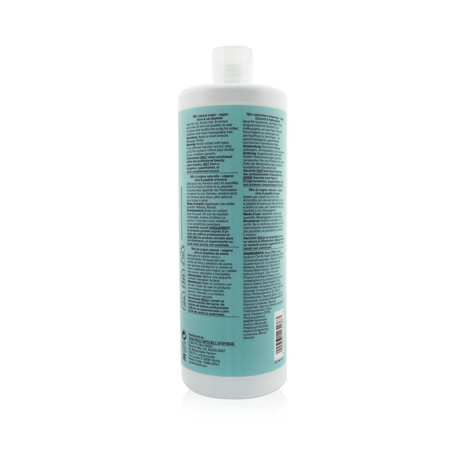 Paul Mitchell Clean Beauty Hydrate Shampoo 1000ml/33.8oz 3 Paul Mitchell Clean Beauty Hydrate Shampoo 1000ml/33.8oz - Image 3